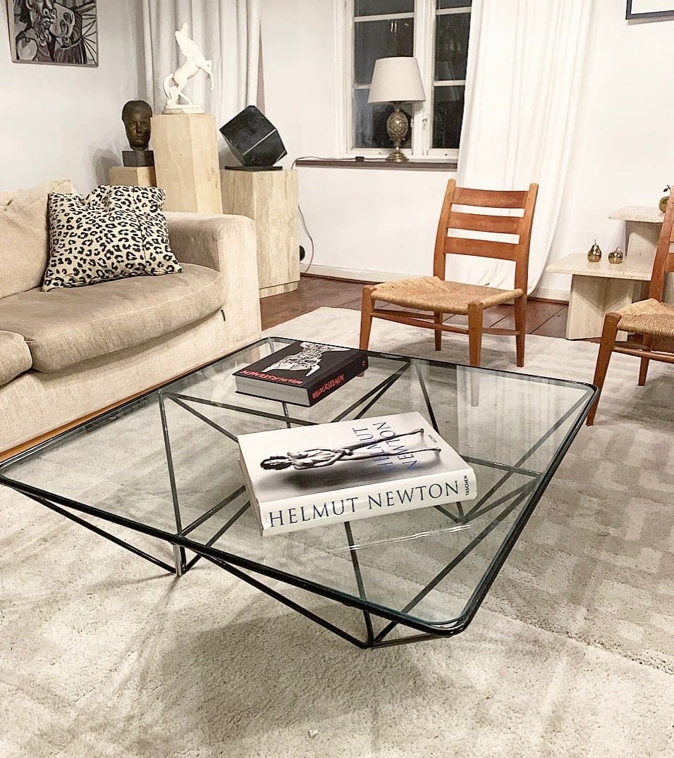 Gl And Steel Coffee Table In Pavlo Piva Style Gl And Steel Coffee Table In Pavlo Piva Style